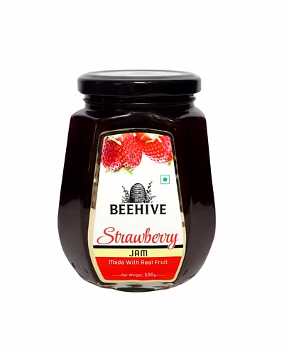 BEEHIVE STRAWBERRY JAM 500GM-12365598