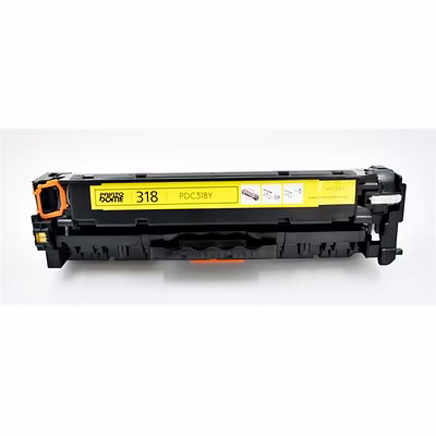 pdc-318y yellow toner cartridge compatible with canon 318 yellow