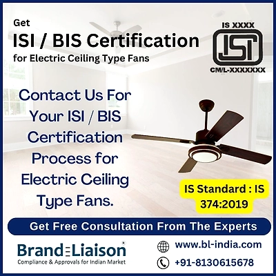 BIS ISI Certification for Electric Ceiling Type Fans-9985685abd