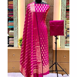 shrimaa banarasi saree elegance redefined: handcrafted katan silk suit for women