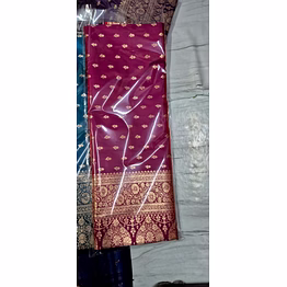 shrimaa banarasi saree exquisite semi katan silk saree - blend of tradition and comfort