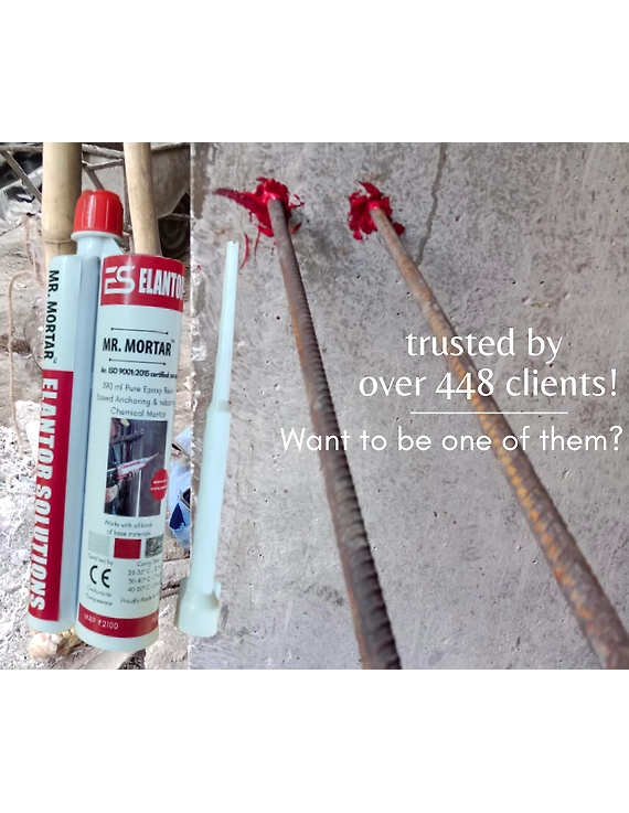 Pure epoxy based chemical mortar for reinforcing concrete-2