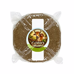 gobio pure organic dry cow dung cake - traditional & eco-friendly