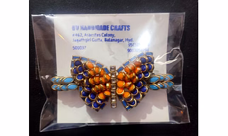 Handmade Colorful Butterfly Center Hair clips