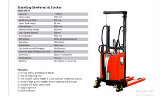 StackEasy Semi-Electric Stacker