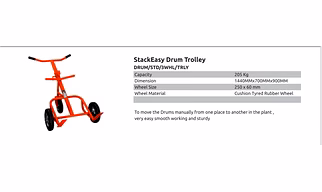 StackEasy Drum Trolley ( 3 Wheel Trolley)