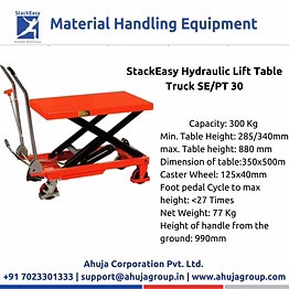 stackeasy hydraulic lift table truck