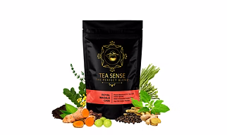 Tea Sense Royal Masala Chai | 200g Loose Tea | Kadak | CTC Tea, Ginger, Cardamom, Clove, Cinnamon, Black Pepper, Star Anise | 80+ Cups