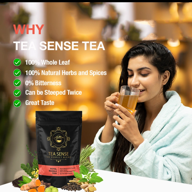 TEA Sense Premium CTC Tea Chai Milk Tea Masala