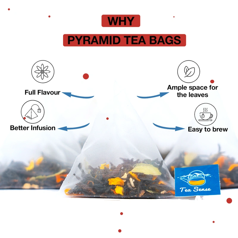 TEA Sense Premium CTC Tea Chai Milk Tea Masala pyramid tea bag