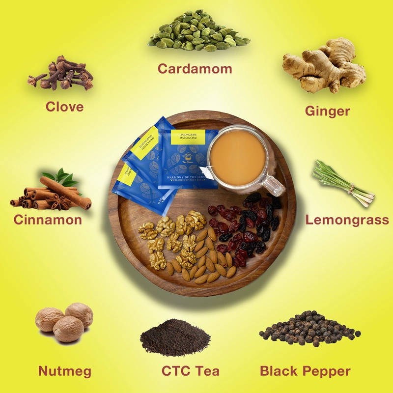 TEA Sense Premium CTC Tea Chai Milk Tea Masala pyramid tea bag