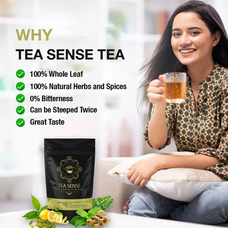 TEA Sense Organic Green Tea Darjeeling Assam Weight Loss Slimming 