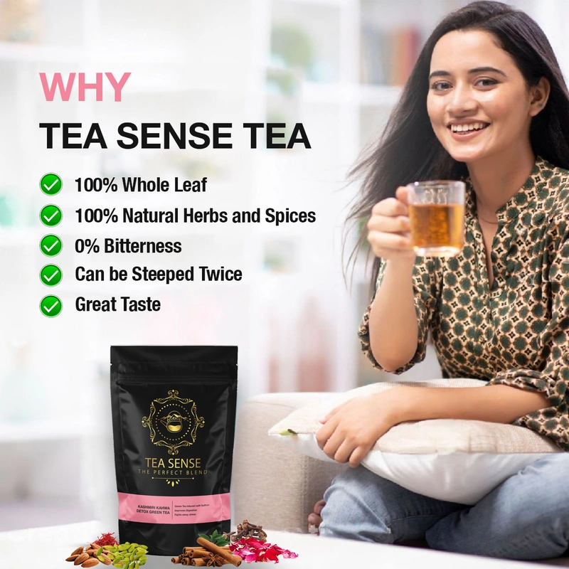 TEA Sense Organic Green Tea Darjeeling Assam Weight Loss Slimming 