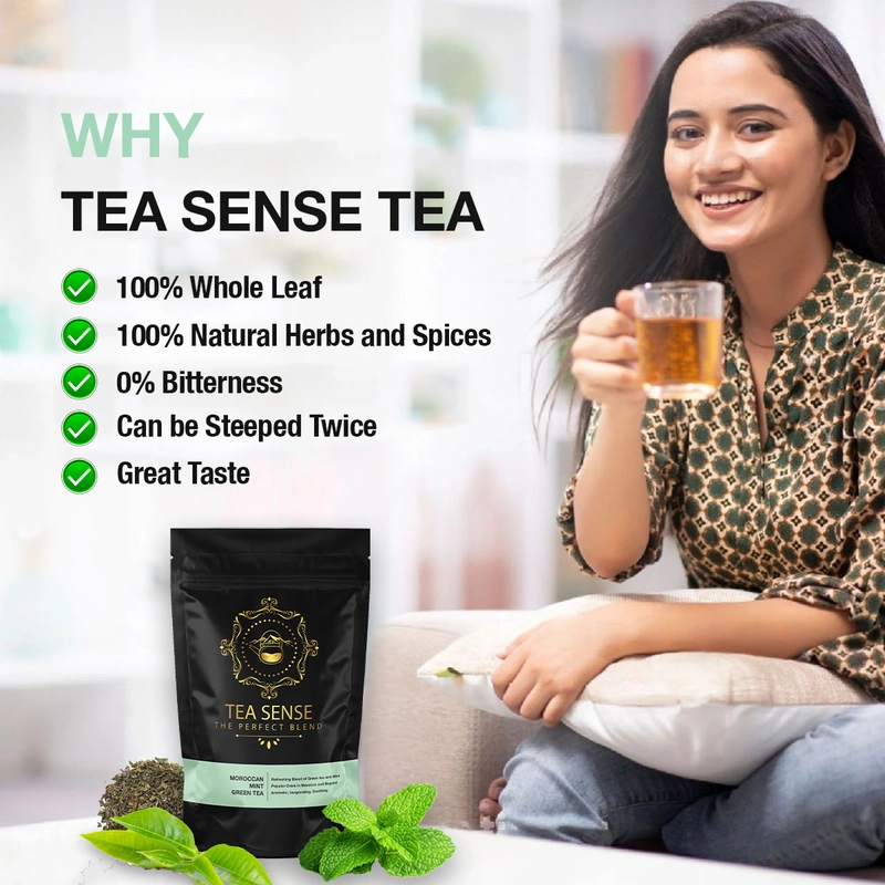 TEA Sense Organic Green Tea Darjeeling Assam Weight Loss Slimming 