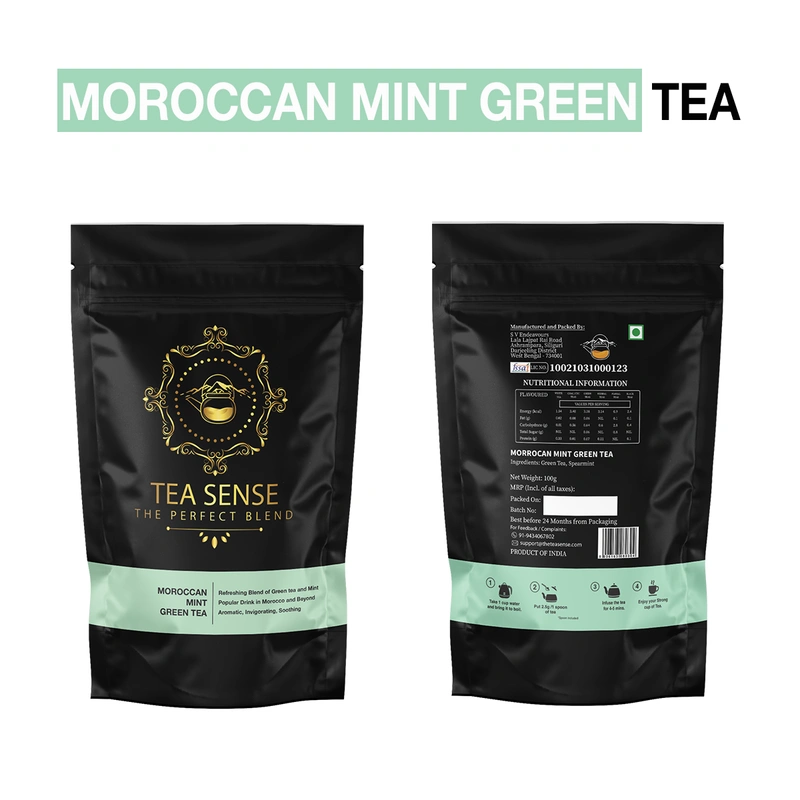 TEA Sense Organic Green Tea Darjeeling Assam Weight Loss Slimming 