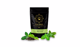TEA SENSE Tulsi Green Tea | Loose Leaf | 100 g | 100% Natural Green Tea & Tulsi | Rich in Antioxidants | 50+ Cups