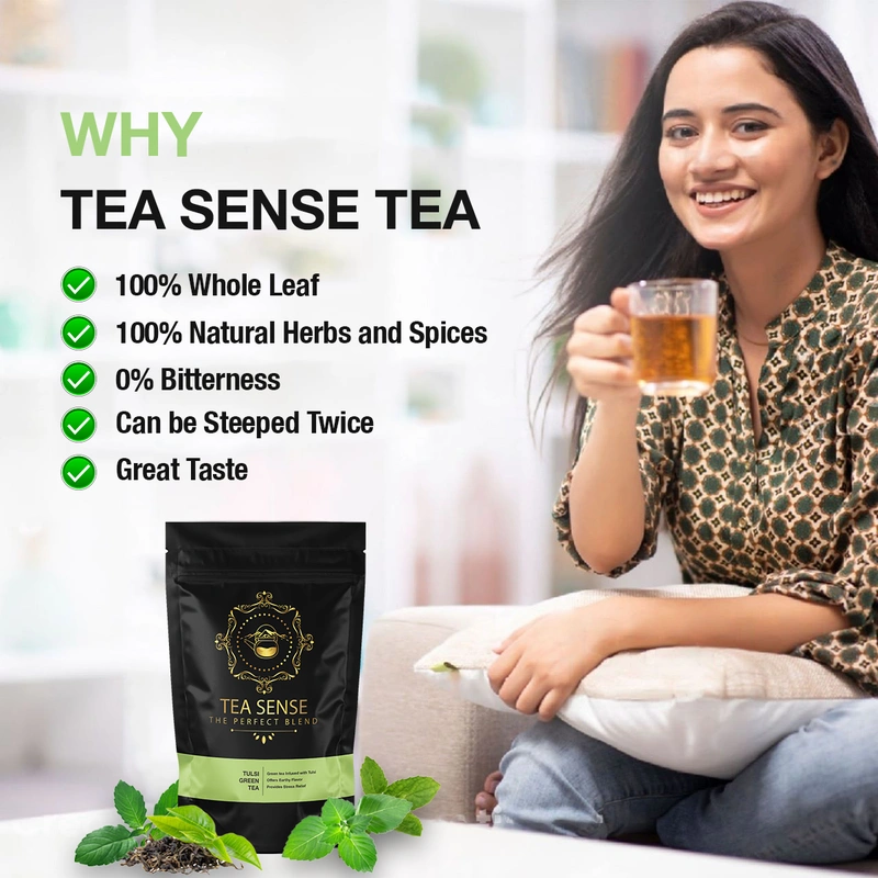 TEA Sense Organic Green Tea Darjeeling Assam Weight Loss Slimming 