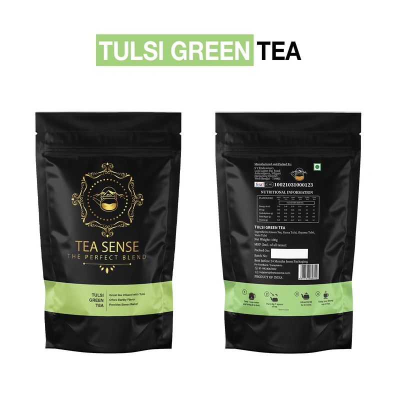 TEA Sense Organic Green Tea Darjeeling Assam Weight Loss Slimming 