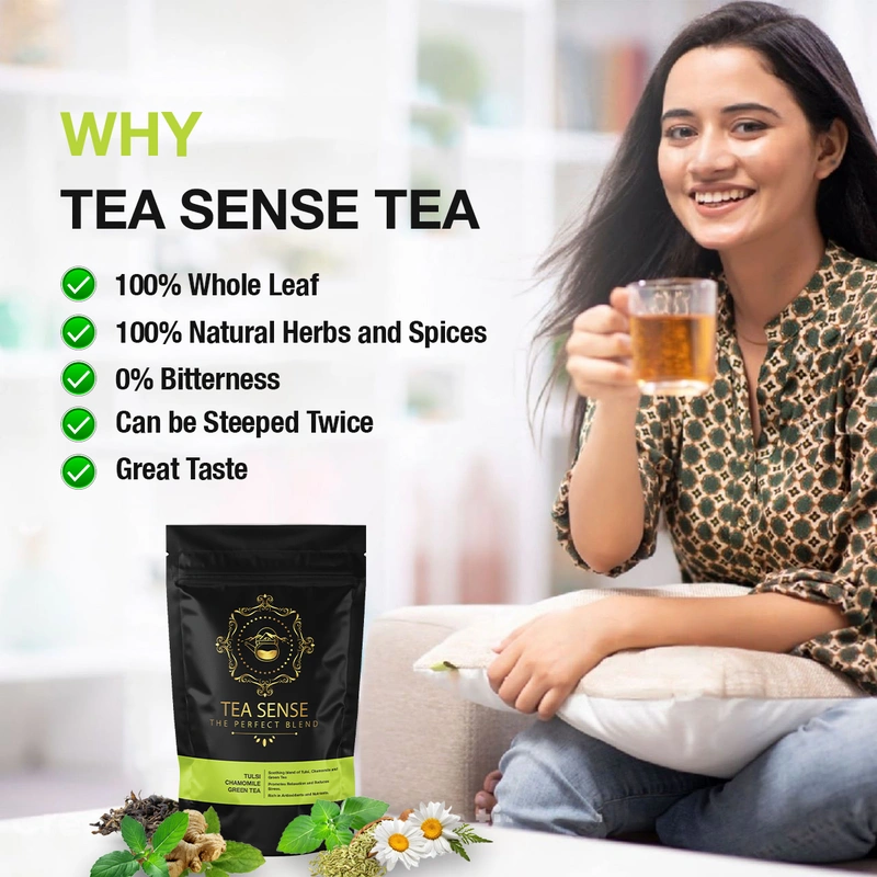 TEA Sense Organic Green Tea Darjeeling Assam Weight Loss Slimming 