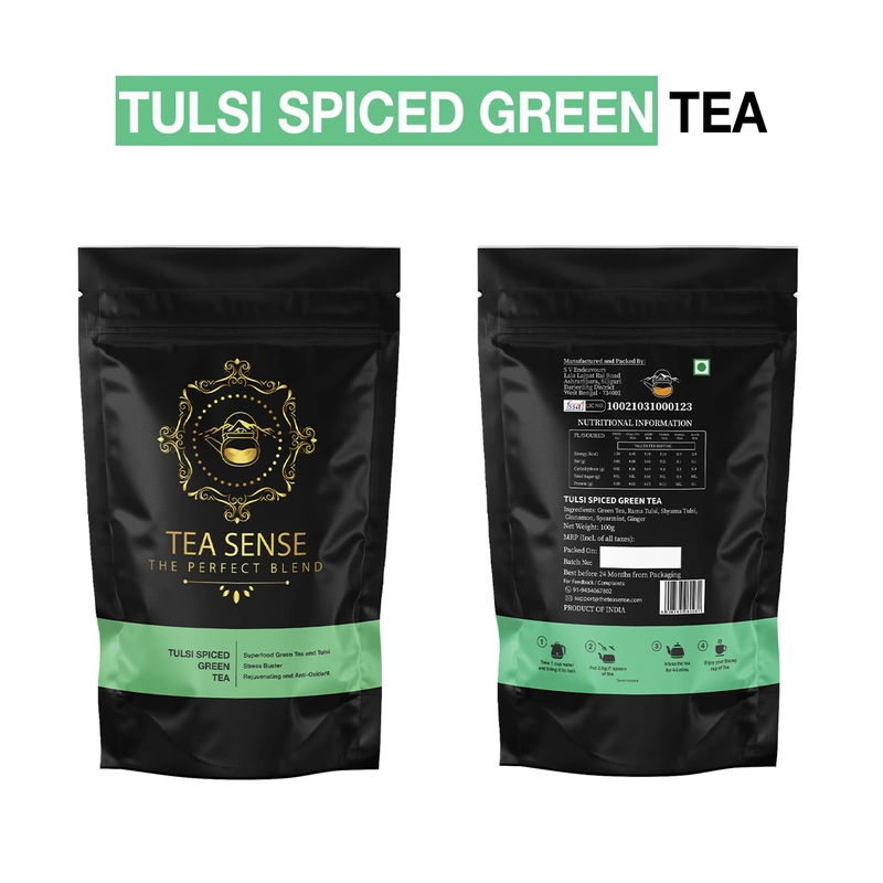 TEA Sense Organic Green Tea Darjeeling Assam Weight Loss Slimming 