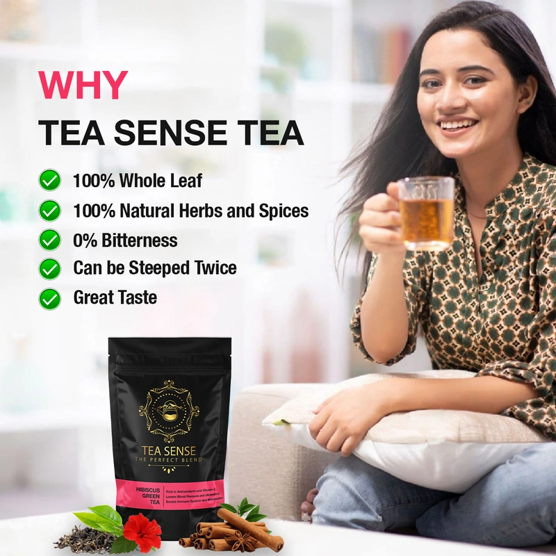 TEA Sense Organic Green Tea Darjeeling Assam Weight Loss Slimming 