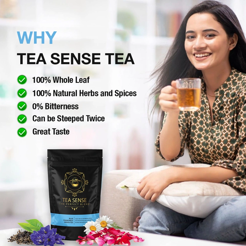 TEA Sense Organic Green Tea Darjeeling Assam Weight Loss Slimming 