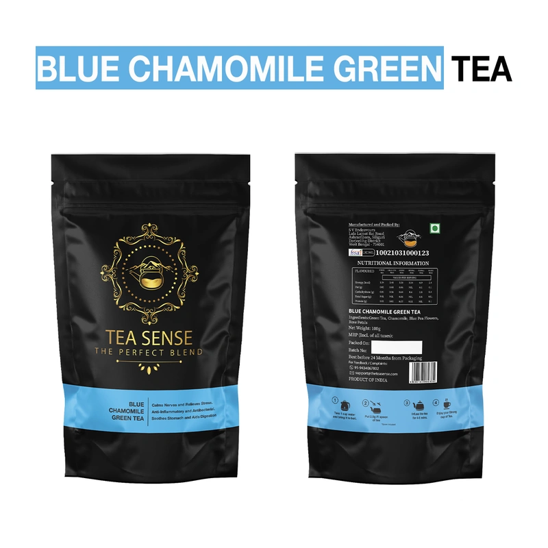 TEA Sense Organic Green Tea Darjeeling Assam Weight Loss Slimming 