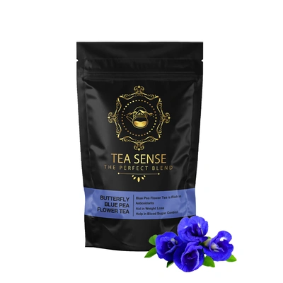 TEA SENSE - Butterfly Blue Pea Flower Tea | 50g | Loose Leaf | Smooth and Healthy Drink | 50 Cups+