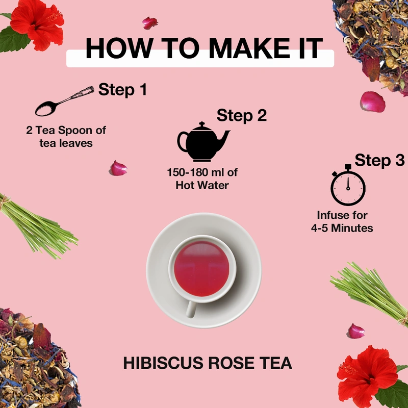 premium flower herbal organic tea chamomile rose lavender hibiscus butterfly blue pea 