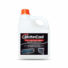 britecoil ac coil cleaner & brightener concentrated chemical alkaline chemical high foaming non acidic 1kg
