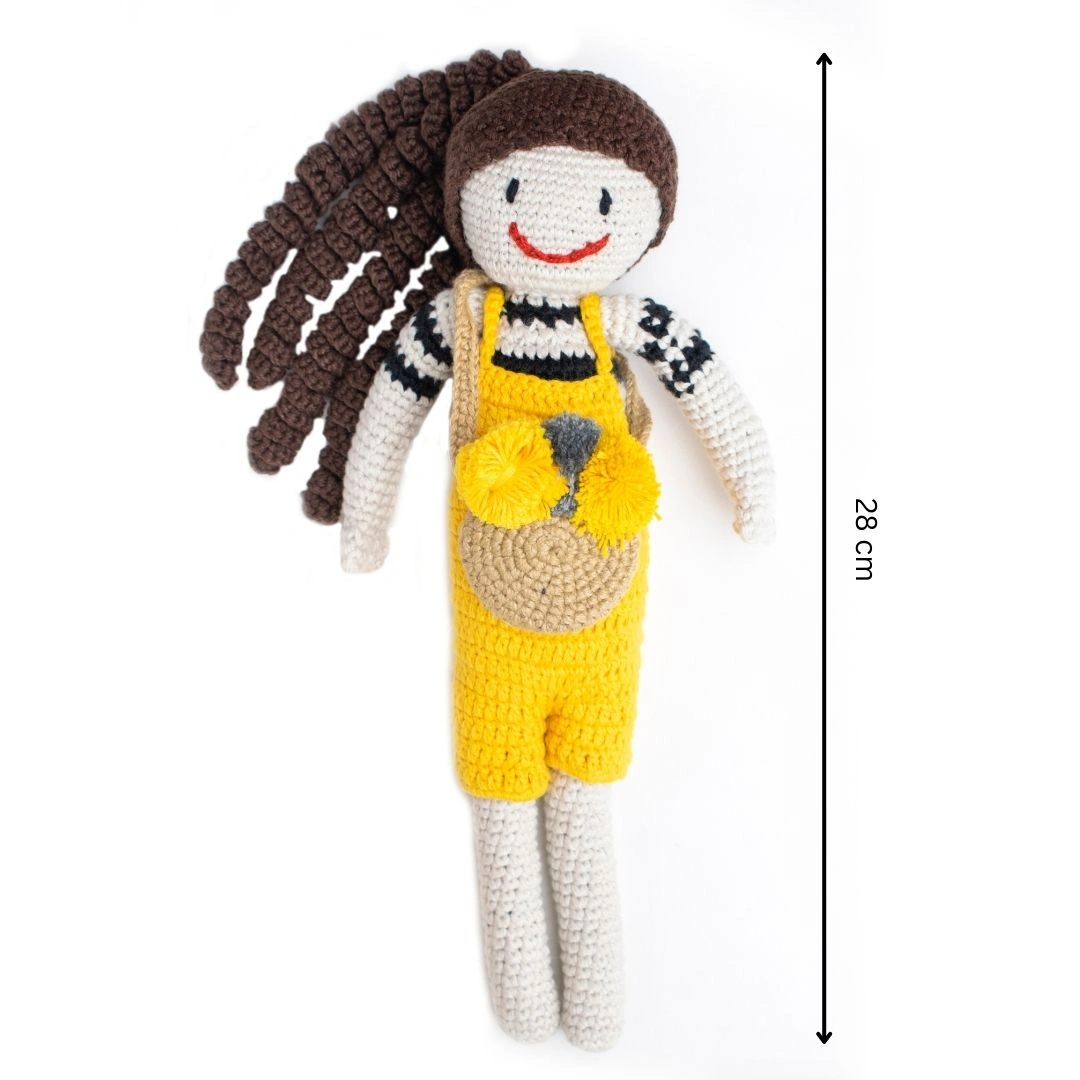 NESTA TOYS - Handmade Crochet Doll (11 Inch) | Amigurumi Stuffed Toy-3