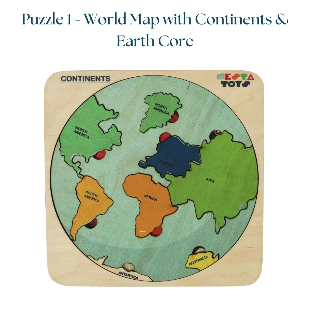 NESTA TOYS - Geography Lover Puzzle Combo - Earth Core, Water Cycle &amp; Ocean Layer Puzzle-1