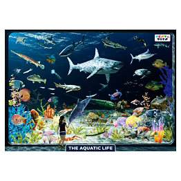 aquatic life jigsaw puzzle for kids (108 pcs)