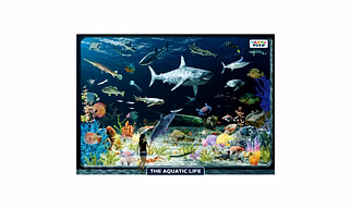 Aquatic Life Jigsaw Puzzle for Kids (108 pcs)