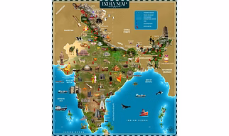 India Map Puzzle for Kids (64 Pcs)