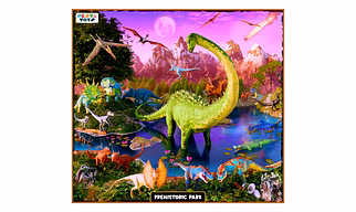 Prehistoric Park Jigsaw Puzzle for Kids (64 Pcs)