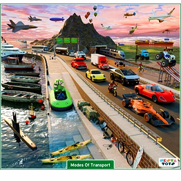 nesta toys modes of transport puzzle for kids (64 pcs)