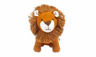 Lion Plush Toy for Kids – Snuggly Knitted Cotton Soft Toy