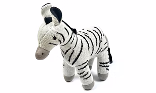 Zebra Plush Toy for Kids | Snuggly Knitted Cotton Soft Toy