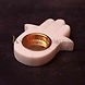 White Marble Hamsa Tea Light Candle Holder-1-sm