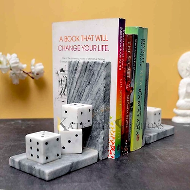 Marble Dice Bookends Set Of 2-12422824
