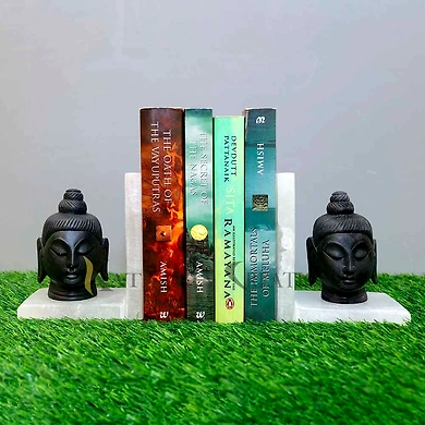 Buddha Marble Bookends Set Of 2-12422828