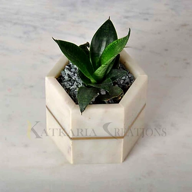 Marble Mini Planter-1