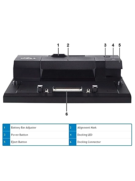 Dell E-Port Replicator Docking Kit with 130w Adapter-PW380/JTW89