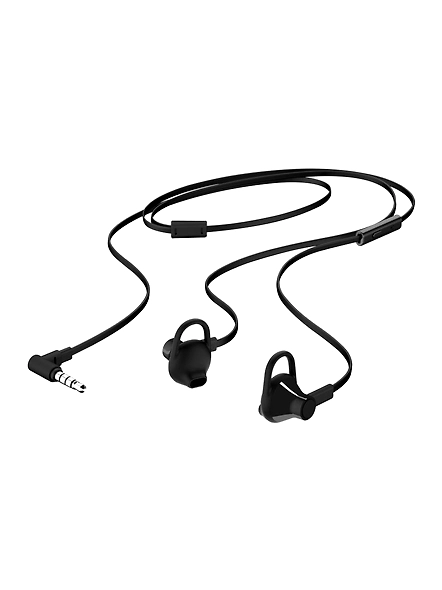 HP Earbuds Black Headset 150