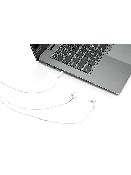 Lenovo 100 In-Ear Headphones (White)-GXD0S50938-2