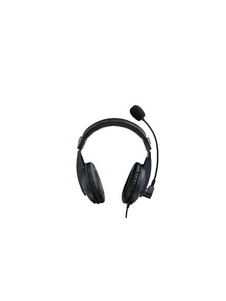 Rapoo H150 Stereo Wired Over Ear Headphones With Microphone Noise-Reduction, Usb, Pc/Mac/Laptop/Chrome OS - Black