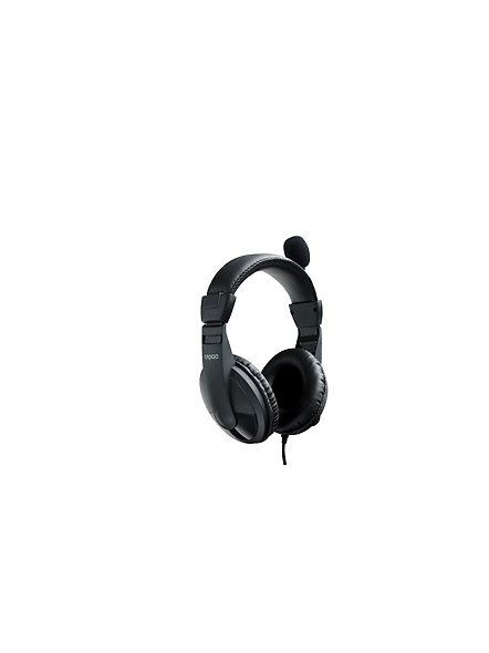 Rapoo H150 Stereo Wired Over Ear Headphones With Microphone Noise-Reduction, Usb, Pc/Mac/Laptop/Chrome OS - Black-4