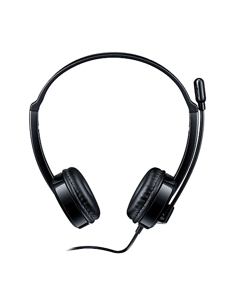 Rapoo H100 Stereo Wired On Ear Headphones With Microphone Noise-Reduction, 3.5mm Port , Pc/Mac/Laptop - Black-4