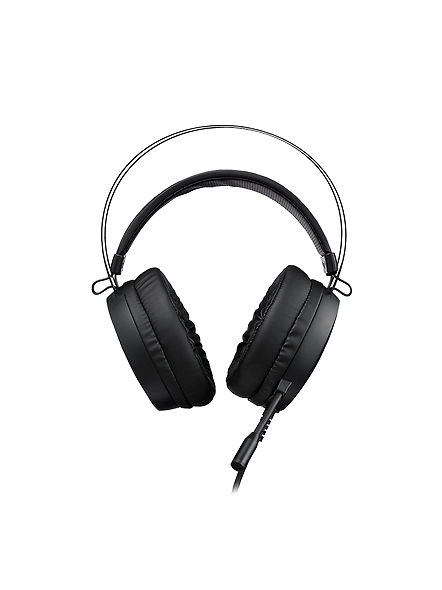 RAPOO VH310 Wired Gaming Headset Virtual 7.1 Channel 50MM Sound Unit RGB Backlit Headphone with 360° Adjustable Noise-Canceling Microphone for Computer PC Gamer - Black